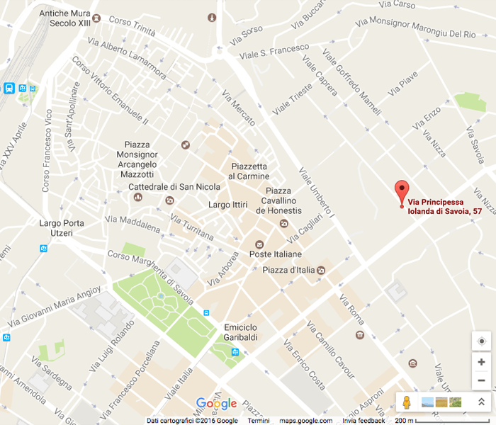 Google Map - Studio Legale D'Orsogna - Studio di Sassari